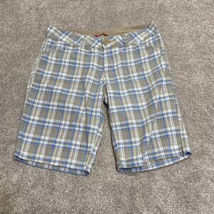 Y2k 00s grunge streetwear Preppy Collegiate Plaid Unionbay  Bermuda Shorts Sz 5